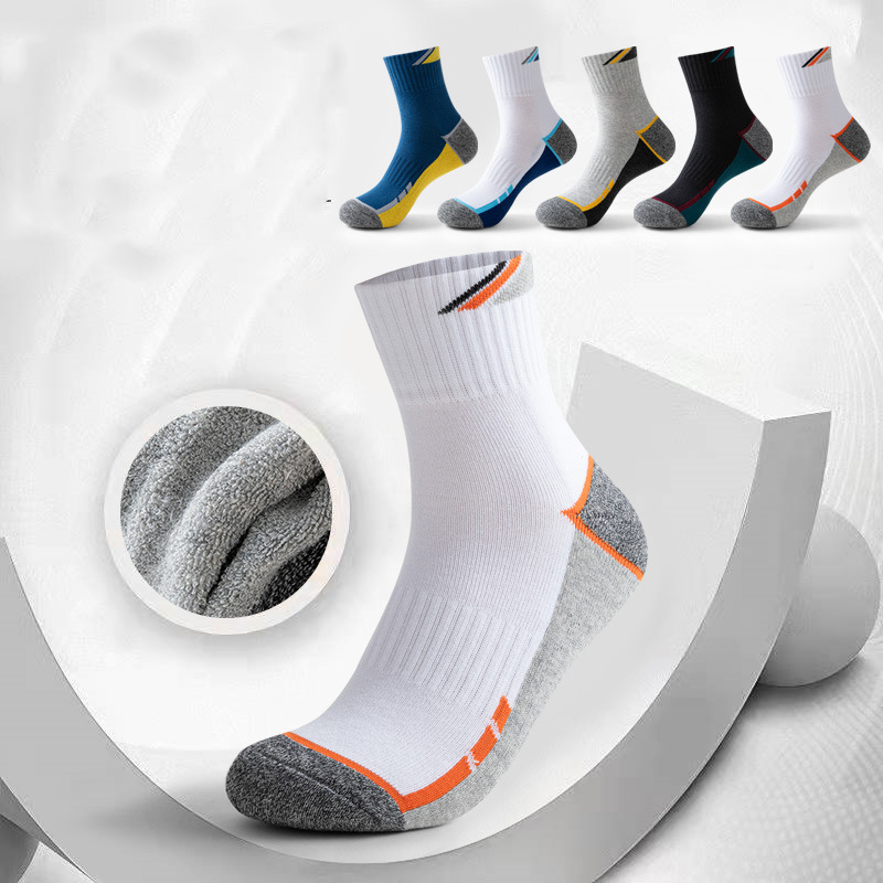 Badminton Match - Профессиональные теннисные хлопковые носки с полотенцесушителем,
