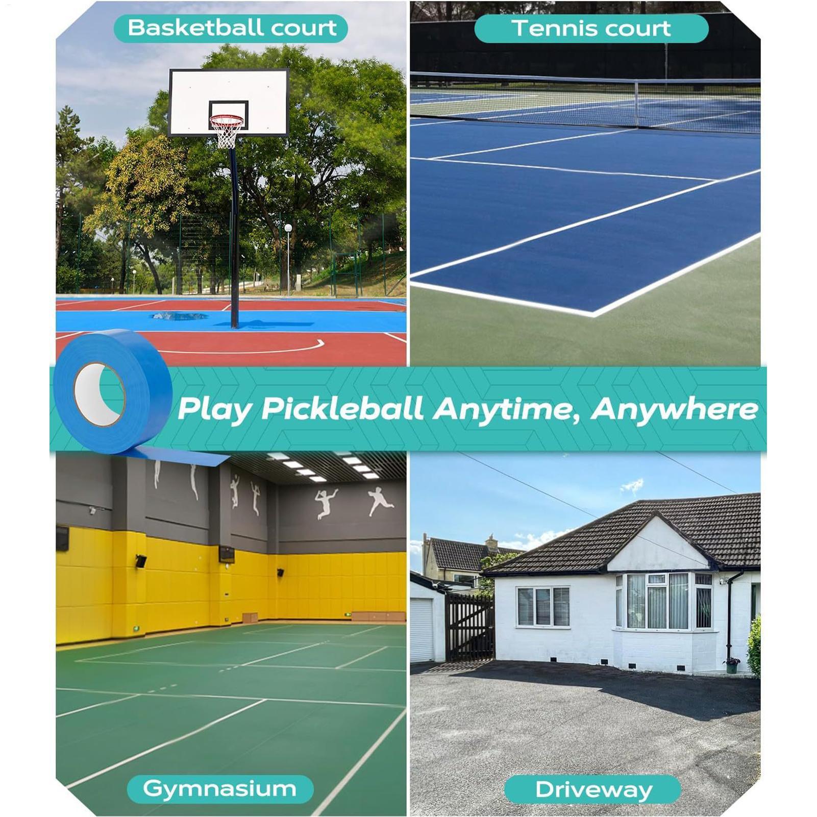 Badminton Court - Лента для пиклбола 0,16x164 фута, гибкие